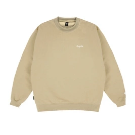 crewneck Magenta Script Crewneck (Beige)