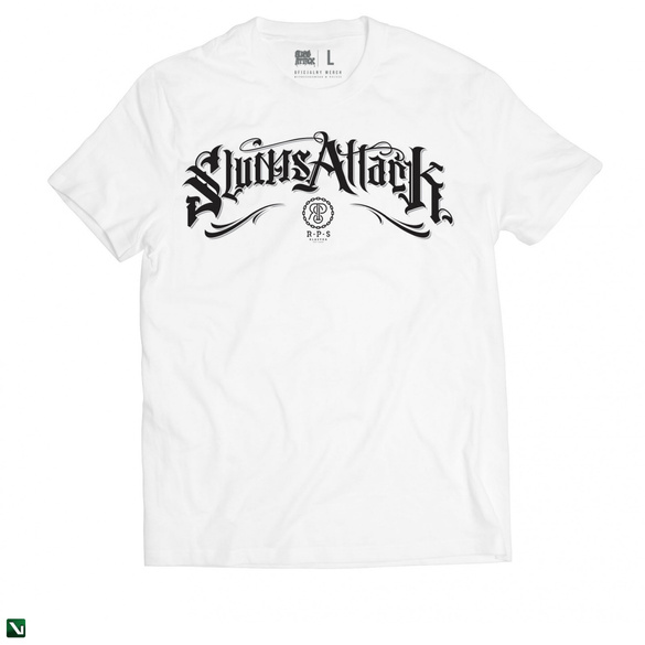 RPS KLASYKA  T-SHIRT MĘSKI GOTHIC NEW BIAŁY