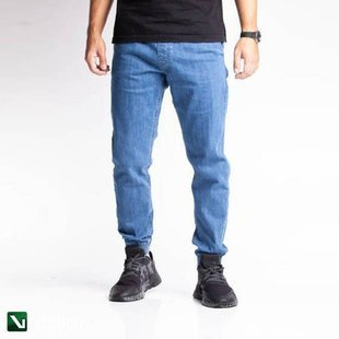 SMOKE STORY SKIN JOGGER SLIM JEANS LIGHT BLUE