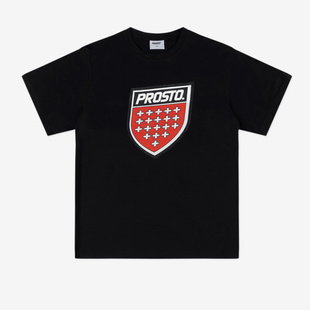 PROSTO Infine t-shirt bawełniany czarny