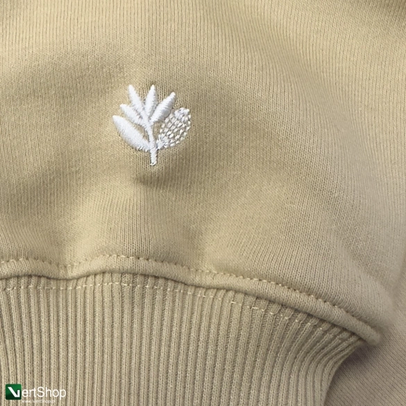 crewneck Magenta Script Crewneck (Beige)