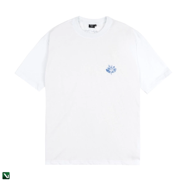 Koszulka Magenta Blue Flowers Collab Tee - White