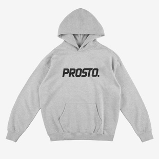 PROSTO Kaptur Hoodie Big Log Gray