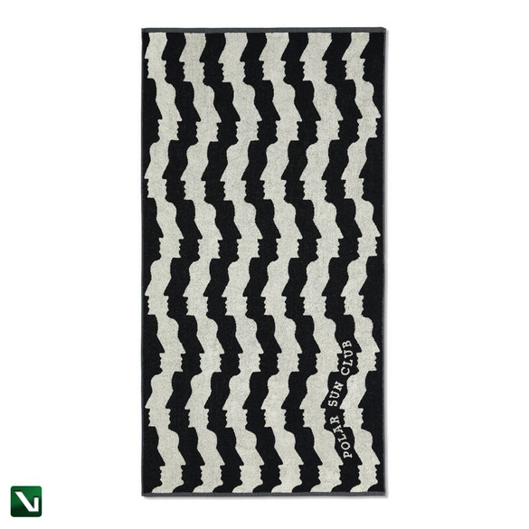 ręcznik polar Faces Beach towel black