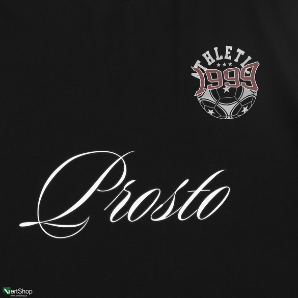 PROSTO T-shirt Football Fan Washed Black