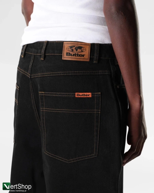 spodnie Butter Baggy Denim Jeans Washed Black