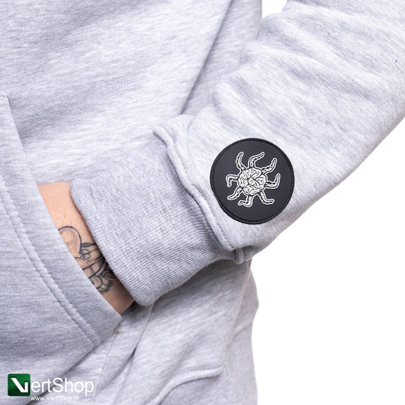 BRAINDEADFAMILIA  CLOWN BLUZA KAPTUR ZIP SZARA