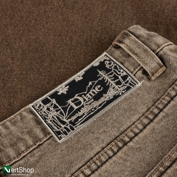 spodnie Dime Classic Baggy Denim Pants (Dipped Sandblasted Brown)