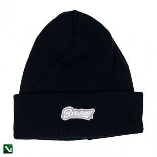 B.O.R Czapka zimowa BASEBALL czarna