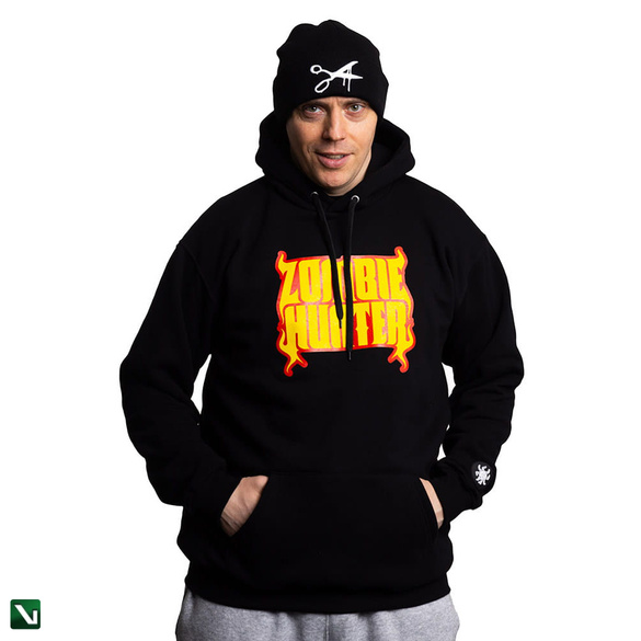 BRAINDEADFAMILIA ZOMBIE HUNTER BLUZA KAPTUR CZARNA