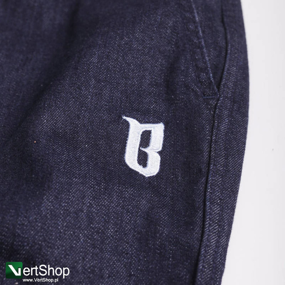B.O.R Biuro Ochrony Rapu Jogger Fit Guma Strecz Spodnie Jeans Dark
