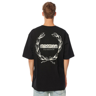 Mass Denim Koszulka Crown T-shirt czarny