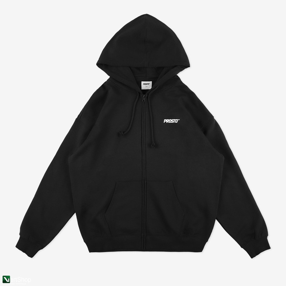 PROSTO Kaptur  Zip Hoodie Logo Black