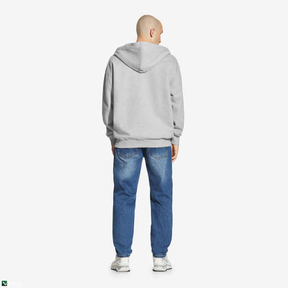 PROSTO Kaptur  Zip Hoodie Logo Gray