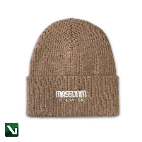 Mass DNM czapka zimowa Signature Patch Beanie beżowa
