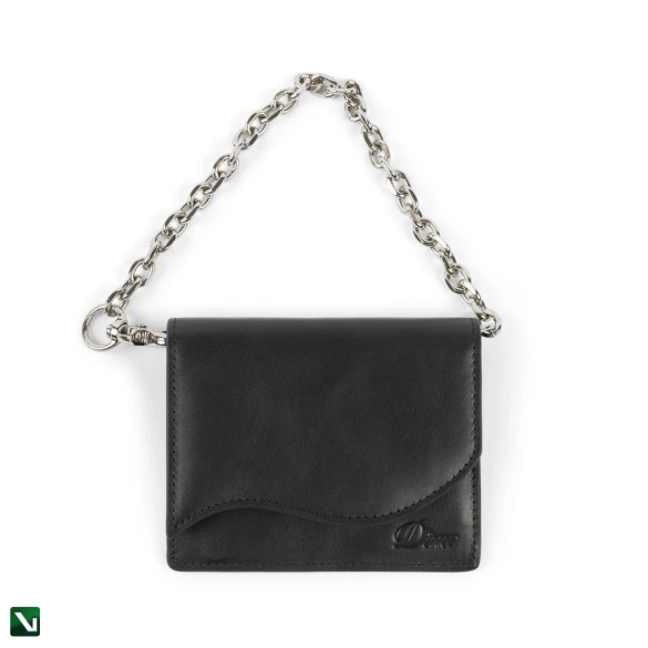 portfel Dime Chain Leather Wallet (Black)