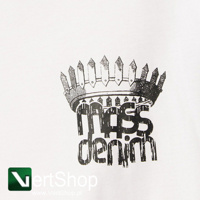 Mass Denim Koszulka Crown T-shirt biały