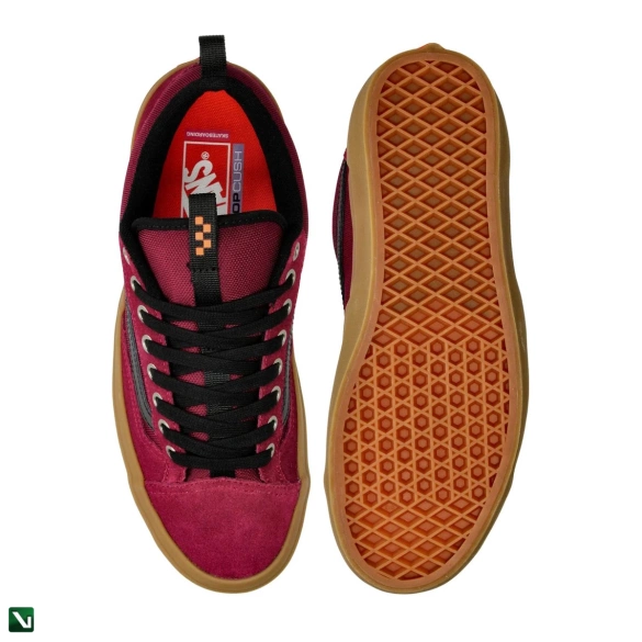 buty Vans Skate Old Skool 36+ Shoes (Gum Burgundy)