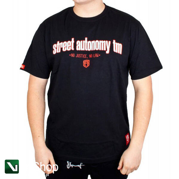 Street Autonomy koszulka FAKE LAW CZARNA