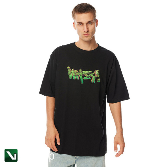 Mass Denim Koszulka Rock T-shirt czarny