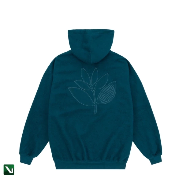 Bluza Magenta Patch hoodie petrol blue