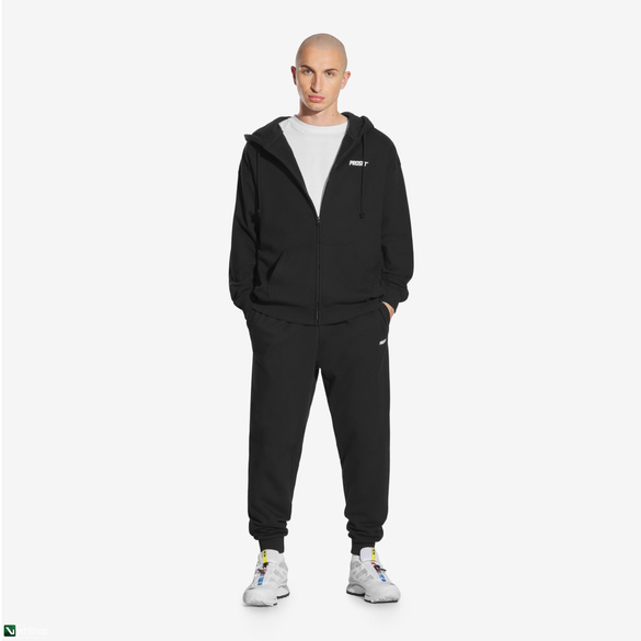 PROSTO Kaptur  Zip Hoodie Logo Black