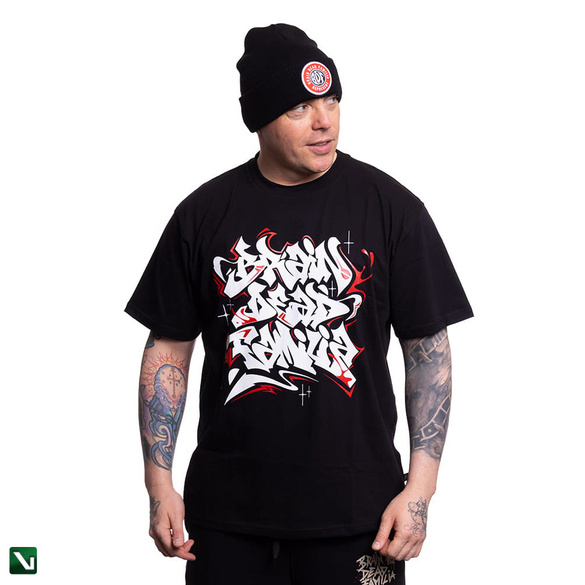 BRAINDEADFAMILIA  GRAFFITI T-SHIRT CZARNY