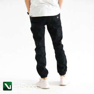 MORO SPORT Spodnie jogger Mini Slant Tag Pocket Black Wash