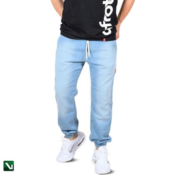 AFROTICA  Spodnie Jogger Jeans STAMP jasne spranie