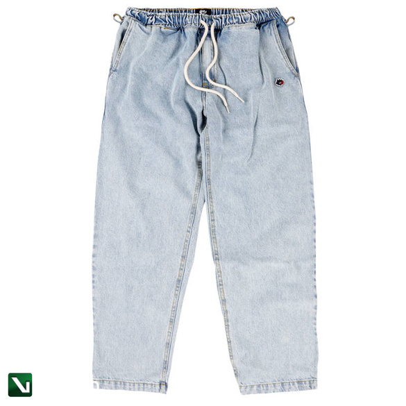 Spodnie magenta Loose Pants - Washed Denim