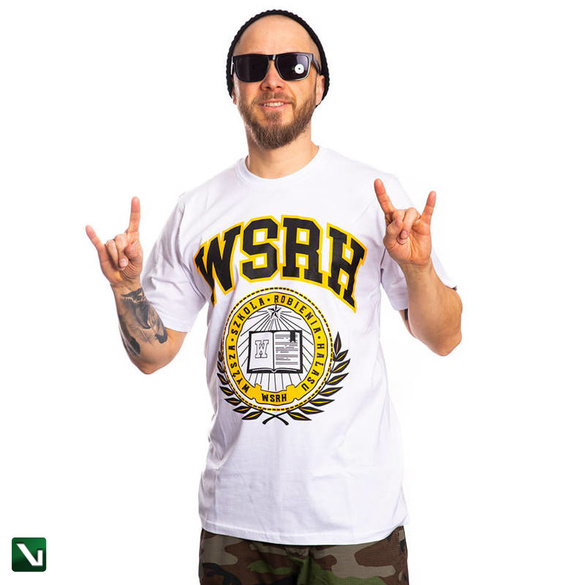 WSRH COLLEGE T-SHIRT BIAŁY