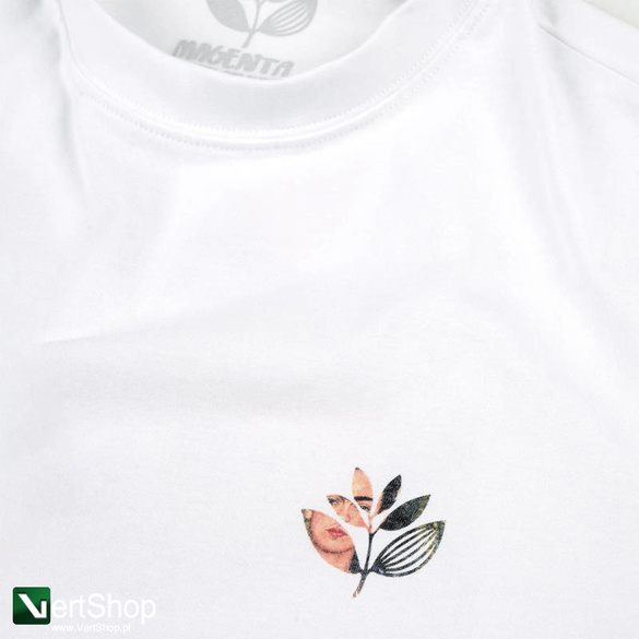 koszulka Magenta Frida Plant tee white