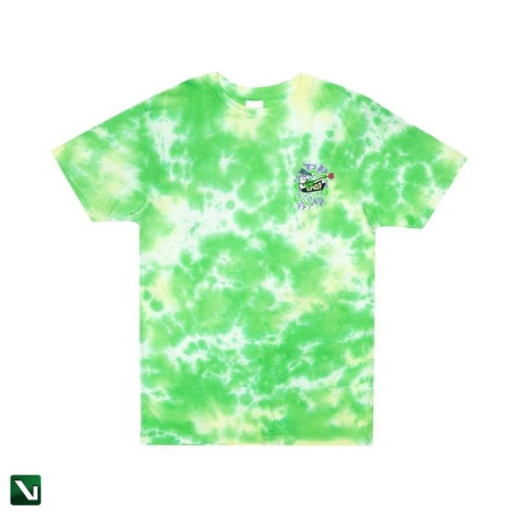 koszulka ripndip astronomic green lightning wash