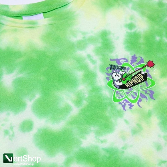 koszulka ripndip astronomic green lightning wash