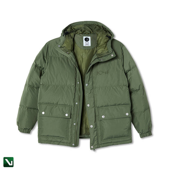 kurtka polar hood puffer light olive